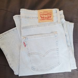 LEVIS 726 Flare Distressed Light Wash